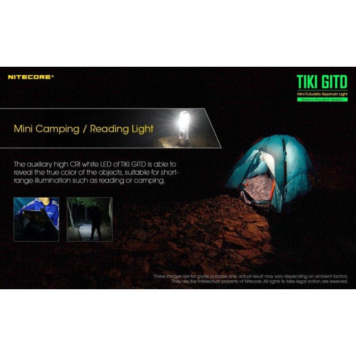 Nitecore TIKI GITD – Lanternă breloc reîncărcabilă