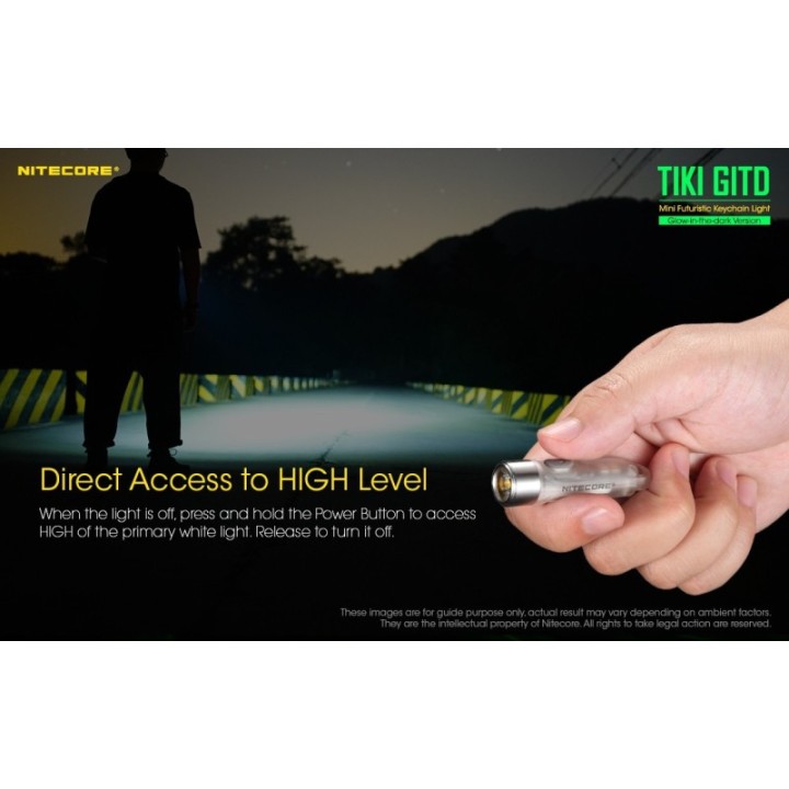 Nitecore TIKI GITD – Lanternă breloc reîncărcabilă
