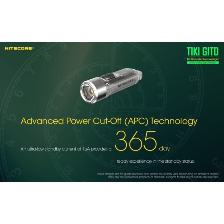 Nitecore TIKI GITD – Lanternă breloc reîncărcabilă
