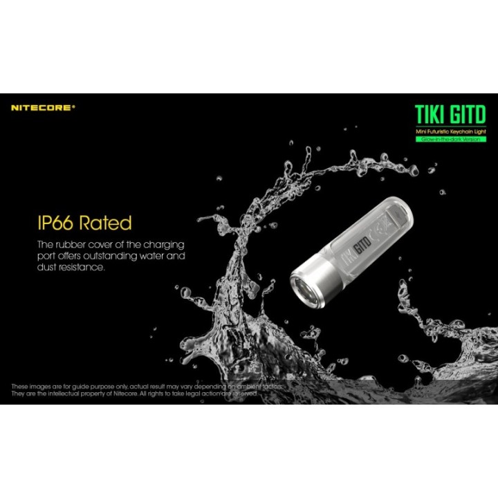 Nitecore TIKI GITD – Lanternă breloc reîncărcabilă