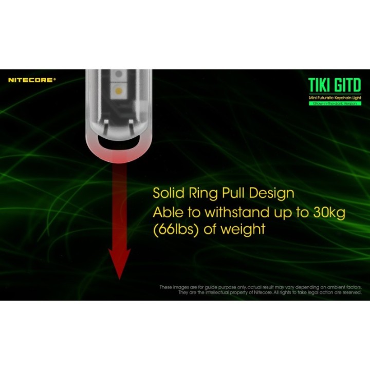 Nitecore TIKI GITD – Lanternă breloc reîncărcabilă