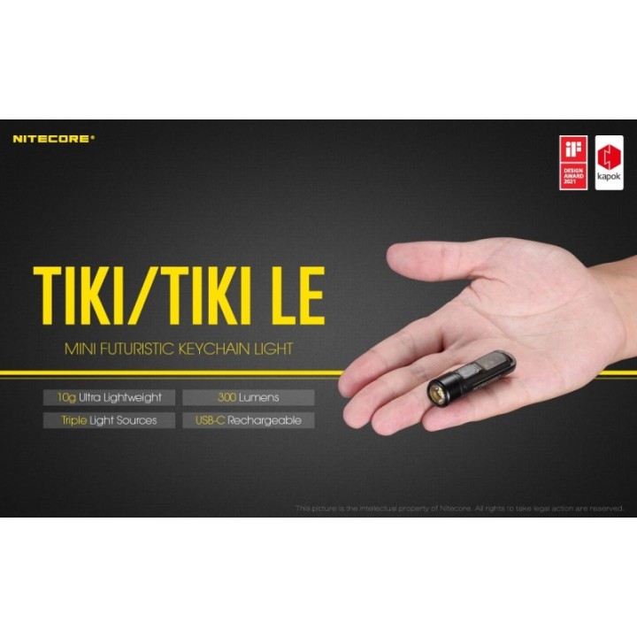 Nitecore TIKI LE – Lanternă breloc reîncărcabilă