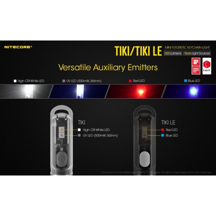 Nitecore TIKI LE – Lanternă breloc reîncărcabilă