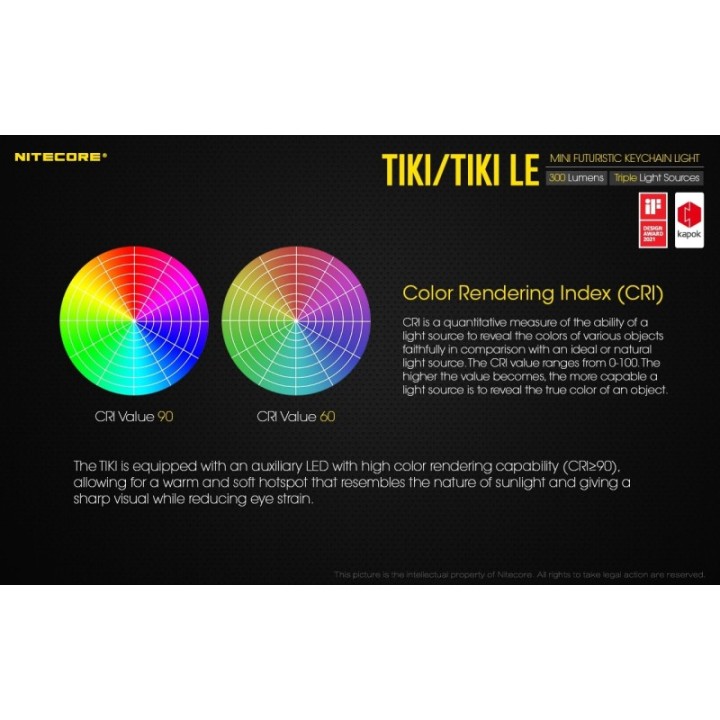 Nitecore TIKI LE – Lanternă breloc reîncărcabilă