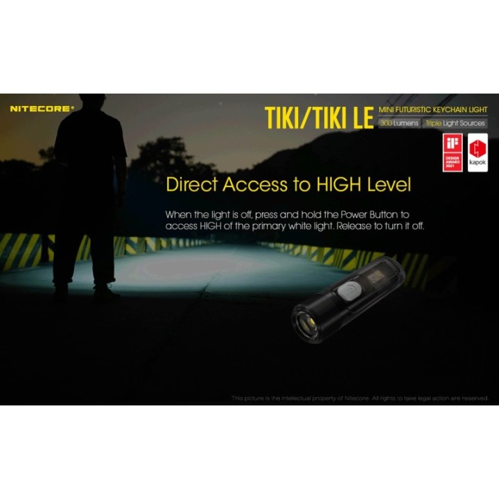 Nitecore TIKI LE – Lanternă breloc reîncărcabilă