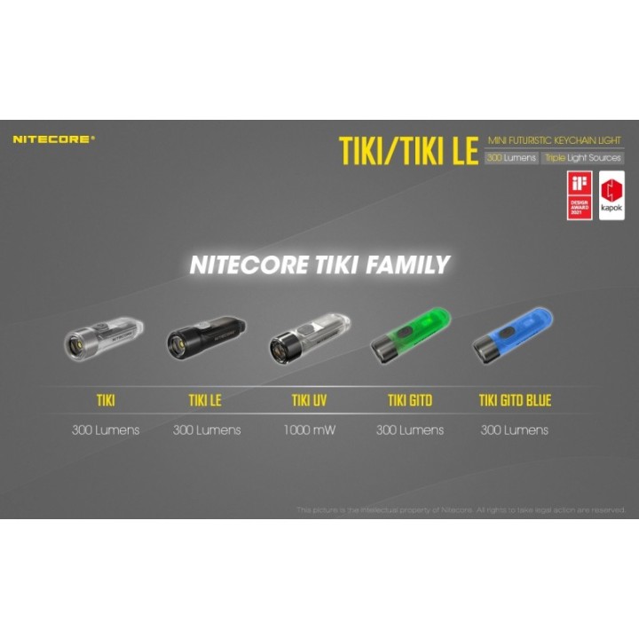 Nitecore TIKI LE – Lanternă breloc reîncărcabilă