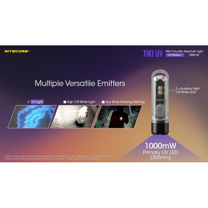 Nitecore TIKI UV – Lanternă breloc UV