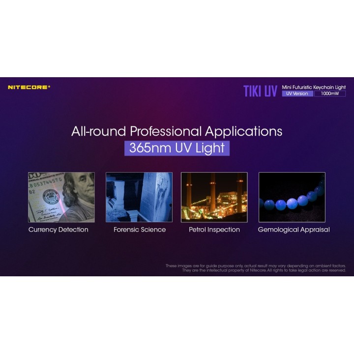 Nitecore TIKI UV – Lanternă breloc UV