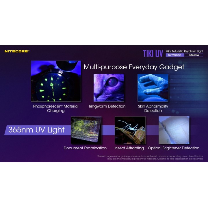 Nitecore TIKI UV – Lanternă breloc UV