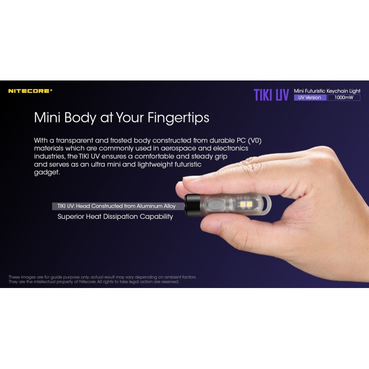 Nitecore TIKI UV – Lanternă breloc UV