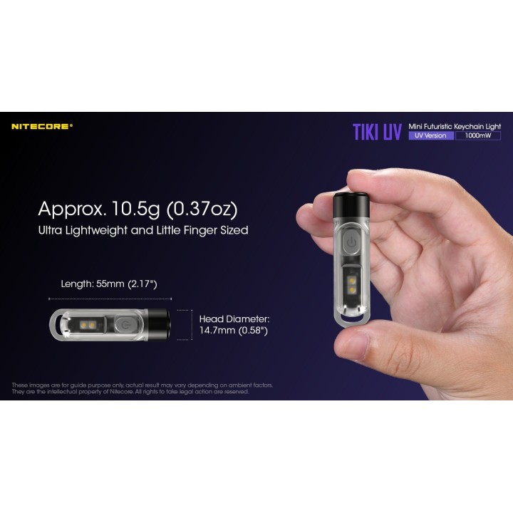 Nitecore TIKI UV – Lanternă breloc UV