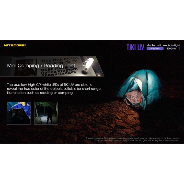 Nitecore TIKI UV – Lanternă breloc UV