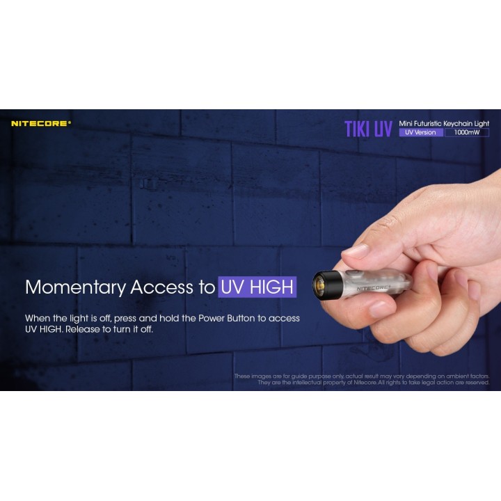 Nitecore TIKI UV – Lanternă breloc UV