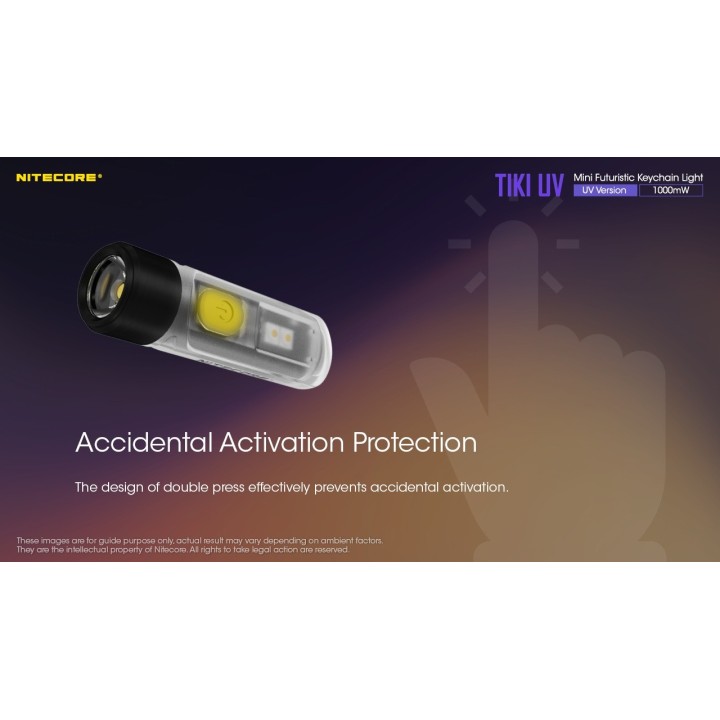 Nitecore TIKI UV – Lanternă breloc UV