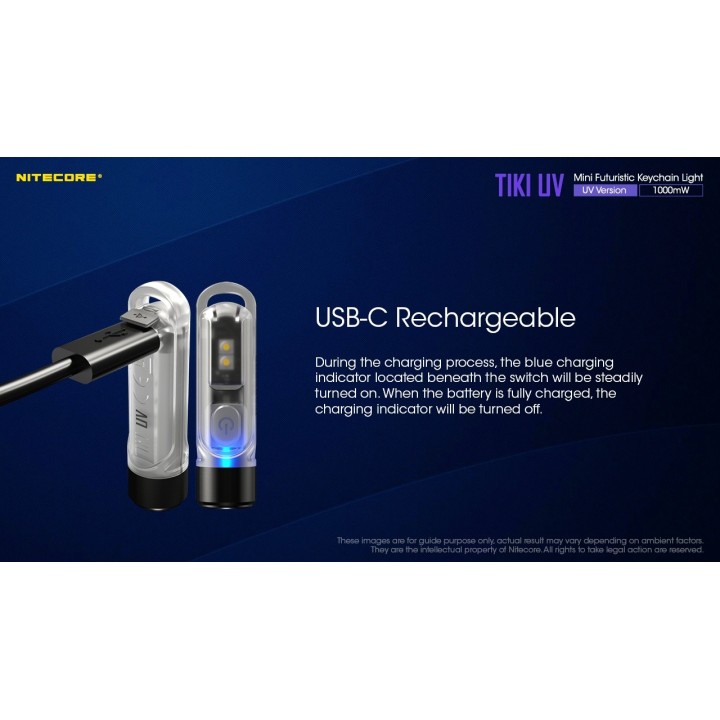 Nitecore TIKI UV – Lanternă breloc UV