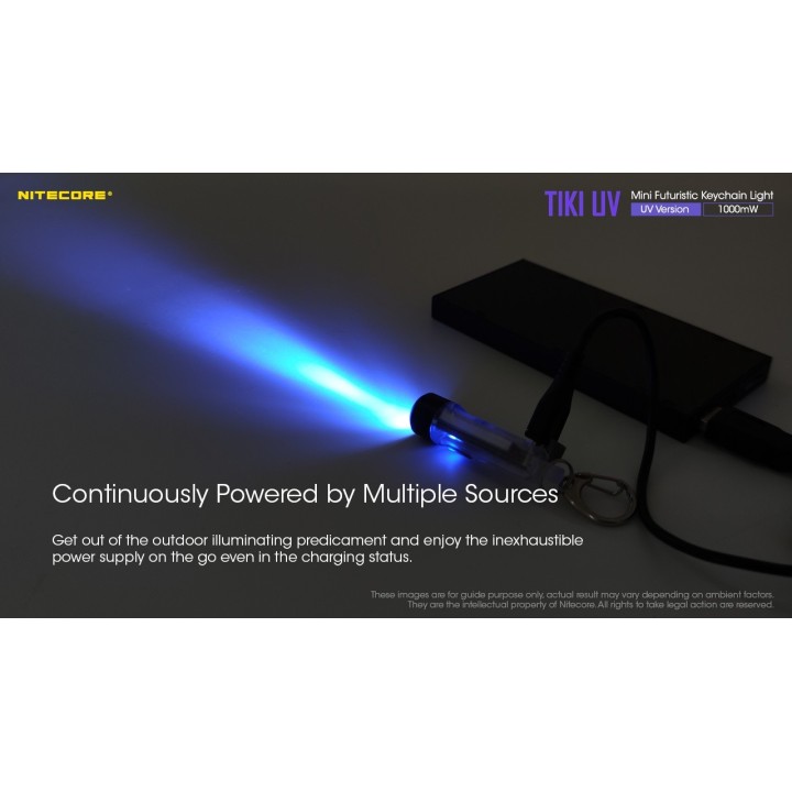 Nitecore TIKI UV – Lanternă breloc UV