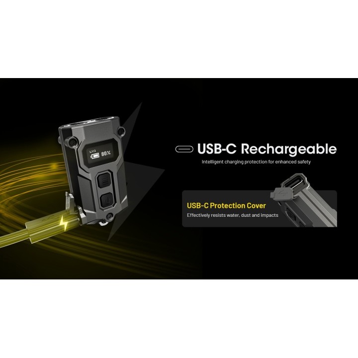 Nitecore TINI 3 – Lanternă breloc MCT cu OLED