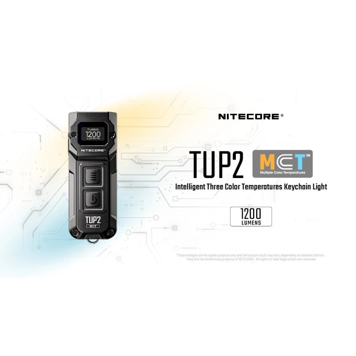 Nitecore TUP2 MCT – Lanternă breloc cu afișaj OLED