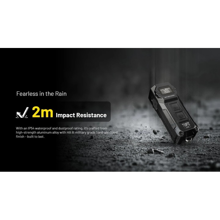 Nitecore TUP2 MCT – Lanternă breloc cu afișaj OLED