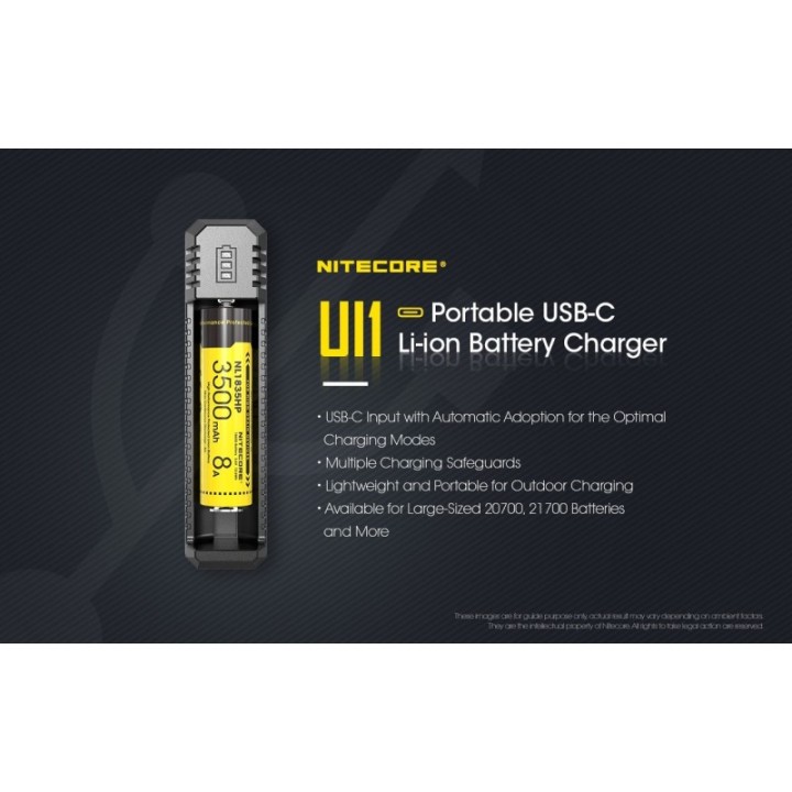 Nitecore UI1 – Încărcător USB-C cu 1 slot