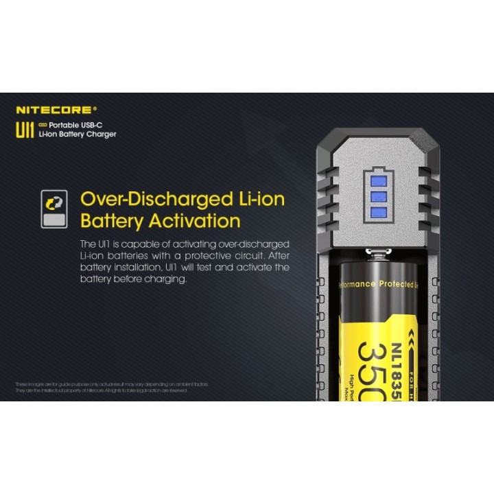 Nitecore UI1 – Încărcător USB-C cu 1 slot