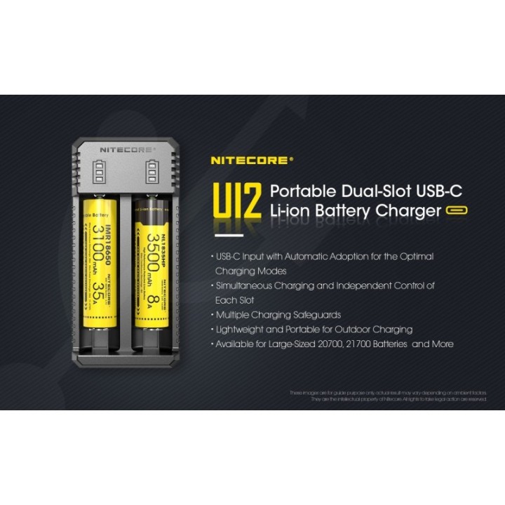 Nitecore UI2 – Încărcător USB-C cu 2 sloturi