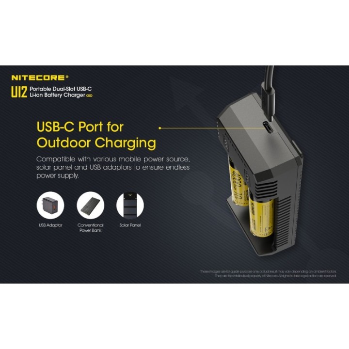 Nitecore UI2 – Încărcător USB-C cu 2 sloturi