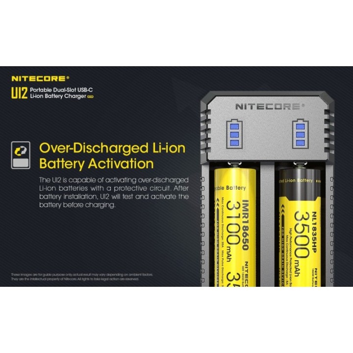 Nitecore UI2 – Încărcător USB-C cu 2 sloturi