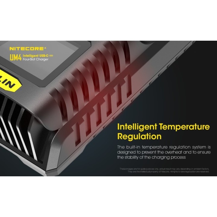 Nitecore UM4 – Încărcător inteligent cu patru sloturi
