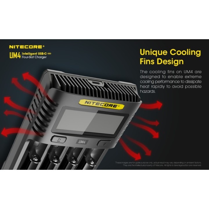 Nitecore UM4 – Încărcător inteligent cu patru sloturi