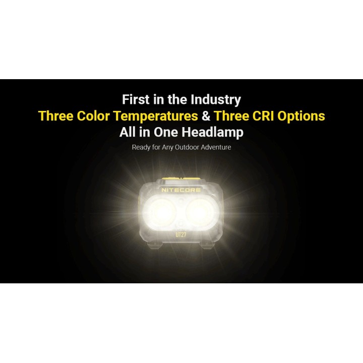 Nitecore UT27 MCT – Lanternă frontală hibridă MCT