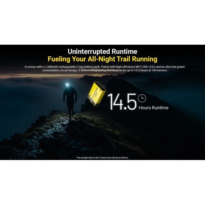 Nitecore UT27 MCT – Lanternă frontală hibridă MCT