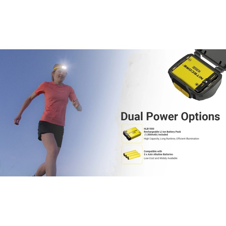Nitecore UT27 MCT – Lanternă frontală hibridă MCT