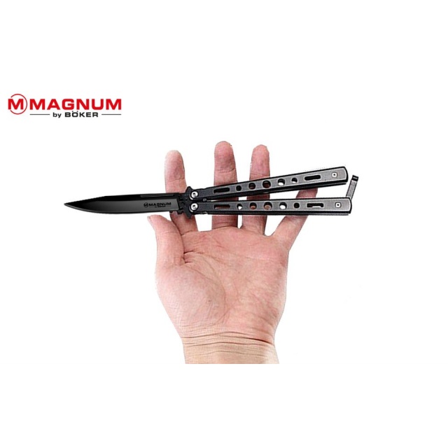 Magnum by Boker Balisong Black 06EX402 - Briceag Boker - 3