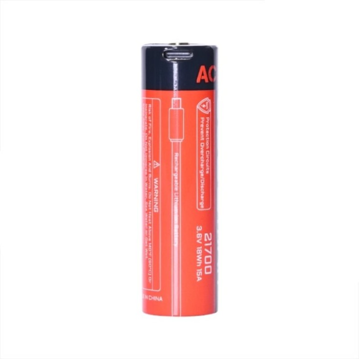 Acebeam 21700 USB-C, 5000 mAh – acumulator 15 A