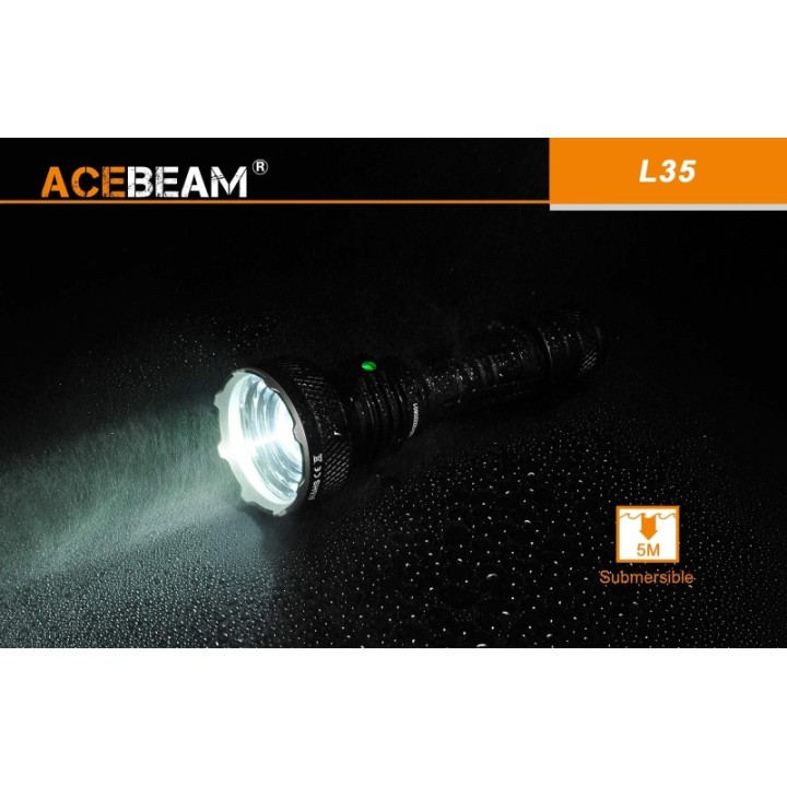 Lanterna profesionala tactica Acebeam L35, 5000 lm, 480 m + acumulator | Elanterna