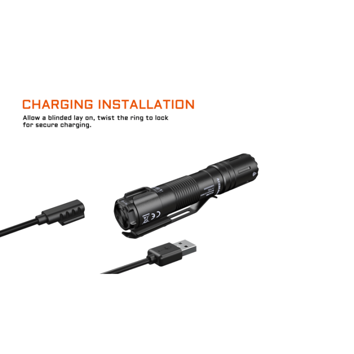 Lanterna tactica Acebeam P15 EDC, 1700 lumeni, 330 m + acumulator | Elanterna
