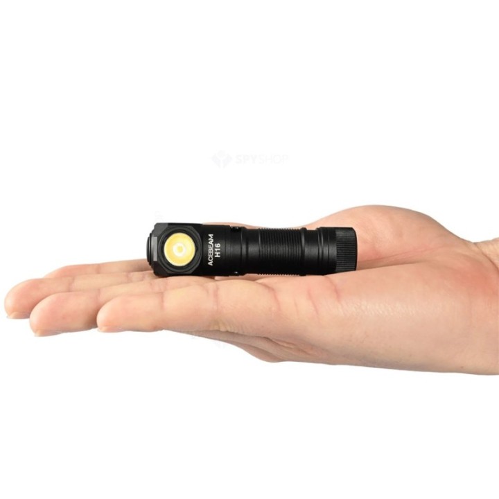Lanterna profesionala pentru cap Acebeam H16 CRI90 5000K, 650 lumeni, 86 m | Elanterna
