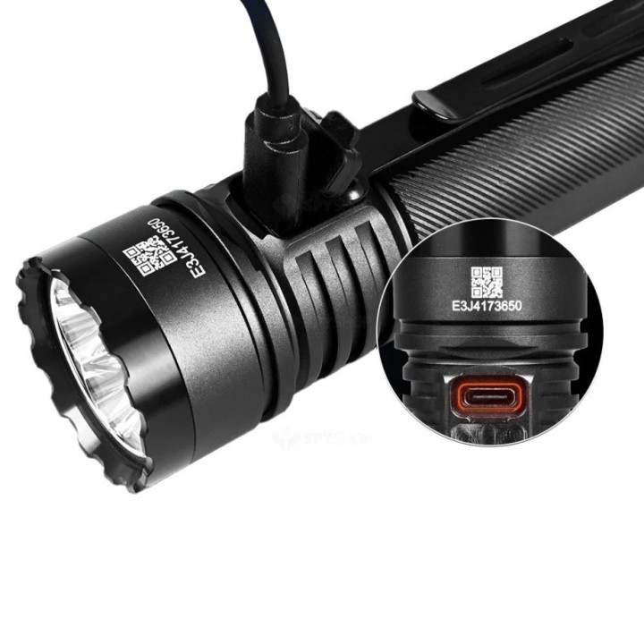 Lanterna profesionala reîncărcabilă Acebeam E75, 3000 lumeni, 210 metri | Elanterna
