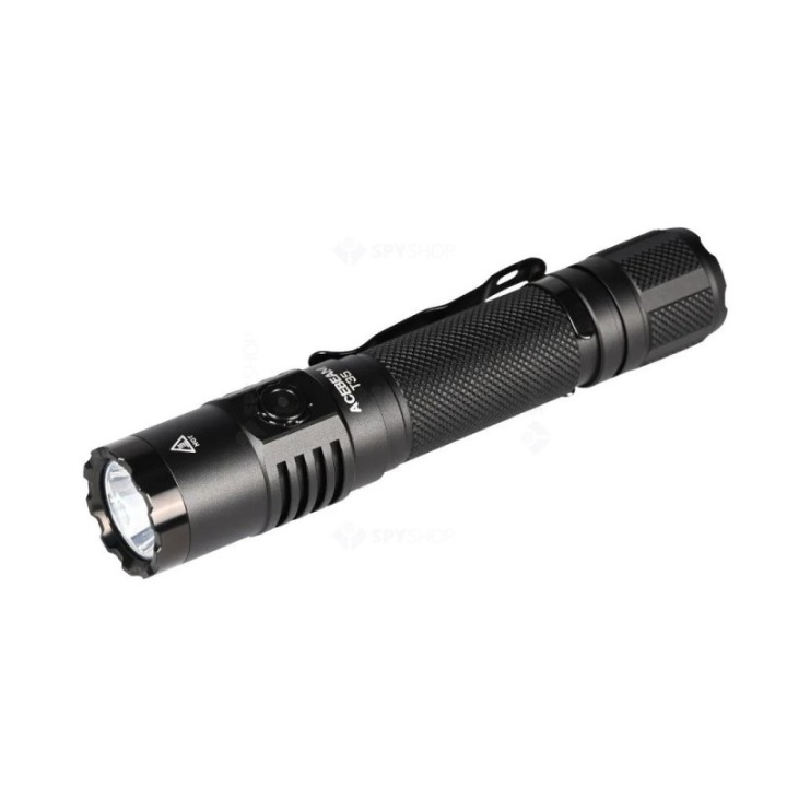 Lanterna tactica reîncărcabilă Acebeam T35 Black, 1900 lumeni, 380 m | Elanterna