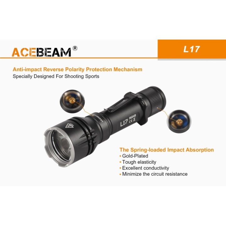 Acebeam L17 — lanternă cu fascicul concentrat | Elanterna