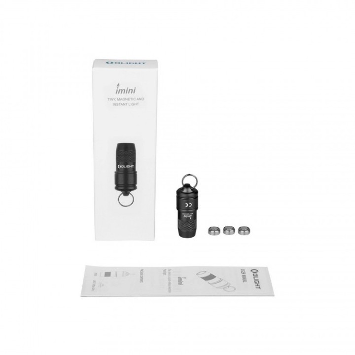Lanternă breloc Olight iMini cu desprindere magnetică — pachet