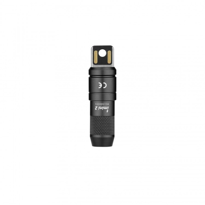 Lanternă breloc Olight iMini 2, încărcare USB-A — mufă de încărcare