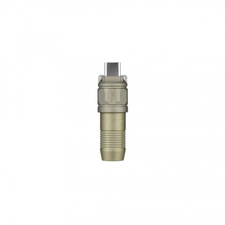 Lanternă breloc Olight iUltra OAL, USB-C — vedere verticală