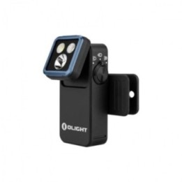 Lanternă cu clemă Olight Oclip 2 Pro, neagră — vedere oblică