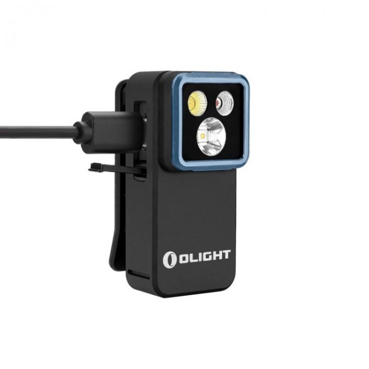 Lanternă cu clemă Olight Oclip 2 Pro, neagră — încărcare USB-C