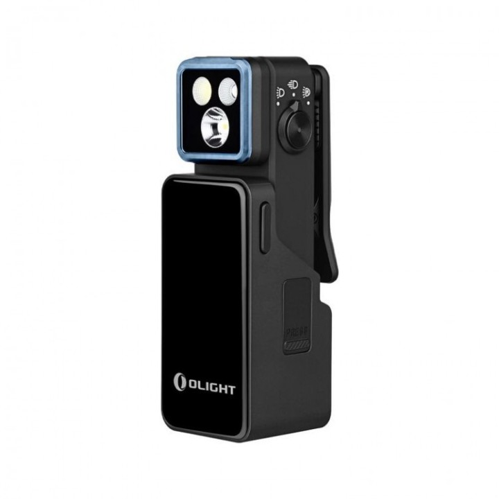 Lanternă Olight Oclip 2 Pro Premium cu stație de încărcare — lanterna separată de stație