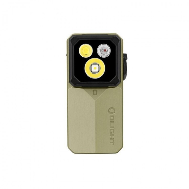 Lanternă cu clemă Olight Oclip 2 Ultra OAL, verde olive — surse de lumină