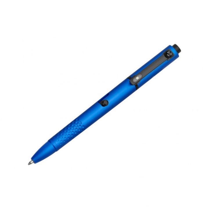 Pix Olight OPen Glow cu lanternă și laser verde — Albastru — pixul complet