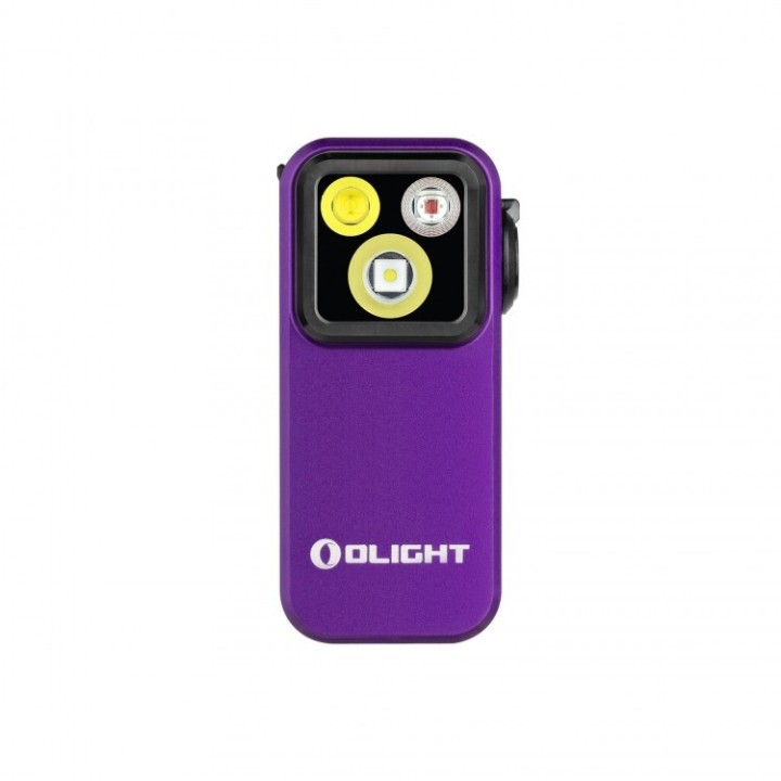 Lanternă cu clemă Olight Oclip Pro, mov — surse de lumină
